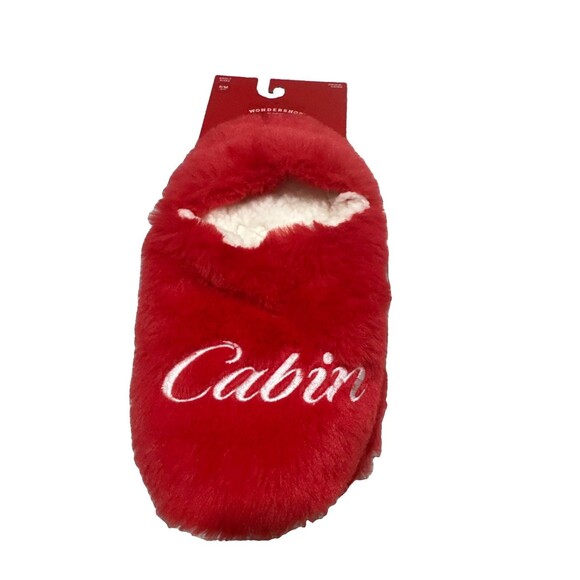 Target Accessories - Cabin Crew Socks Slippers 1 Pair Red No Skid Bottom Size S/M (5-7)